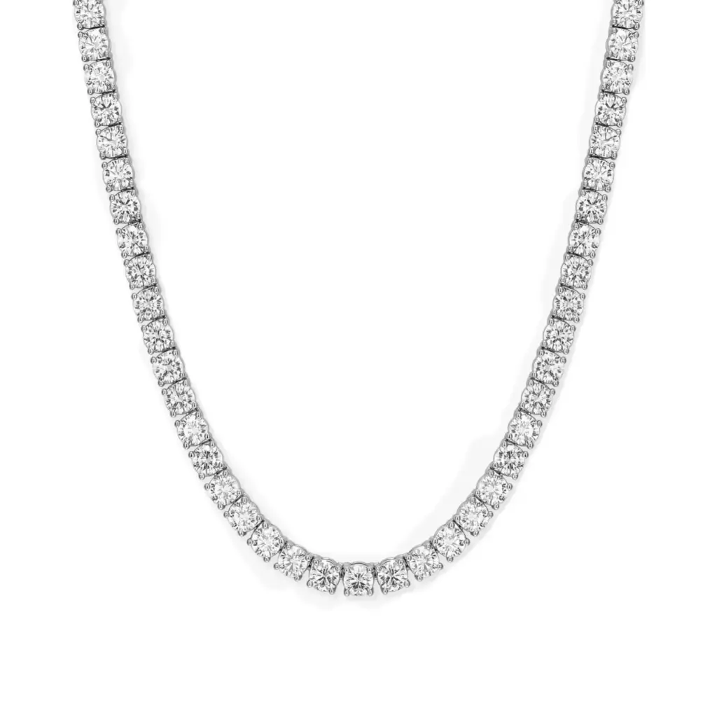 Tennis Chain 5mm 20 inch VVS1 Moissanite White Gold