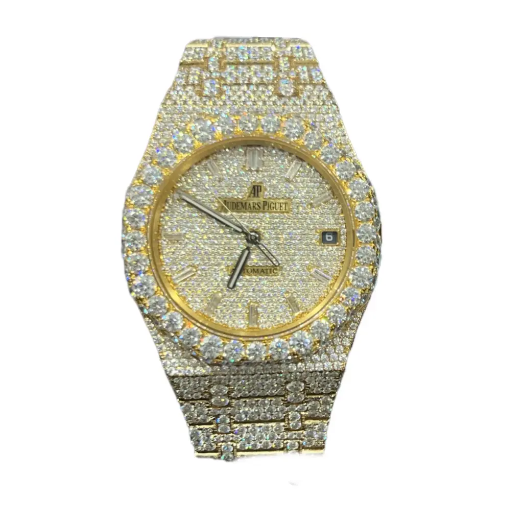 Audemars Piguet Royal Oak VVS1 Lab Diamonds Yellow Gold