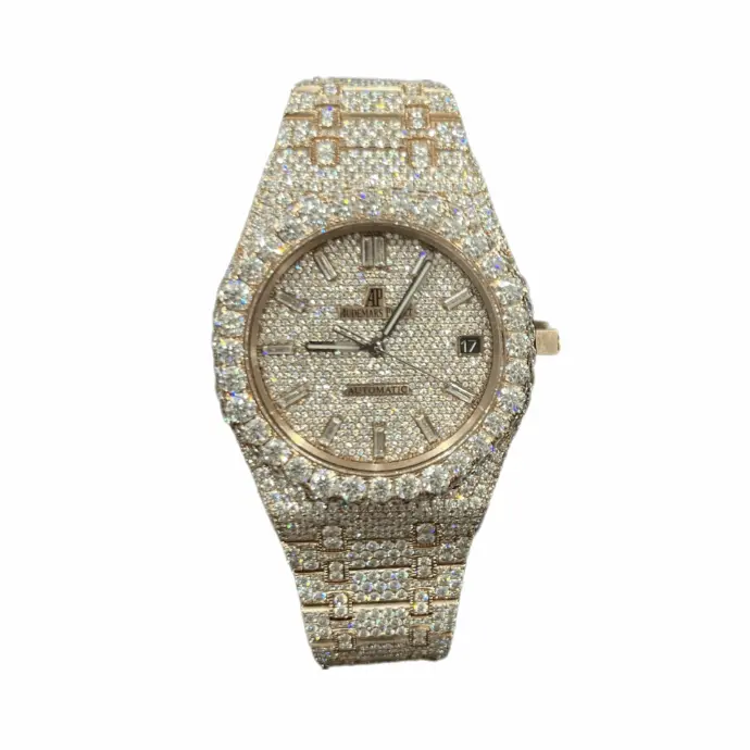 Audemars Piguet Royal Oak VVS1 Lab Diamonds Rose Gold