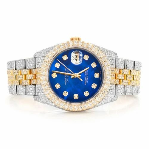 Rolex Datejust Two Tone VVS Lab Diamonds