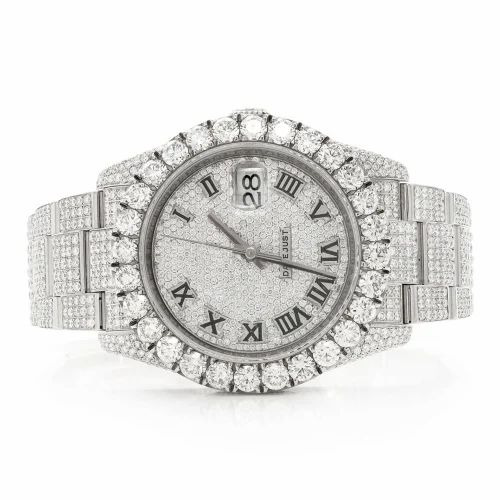Rolex Datejust White Gold VVS Lab Diamonds