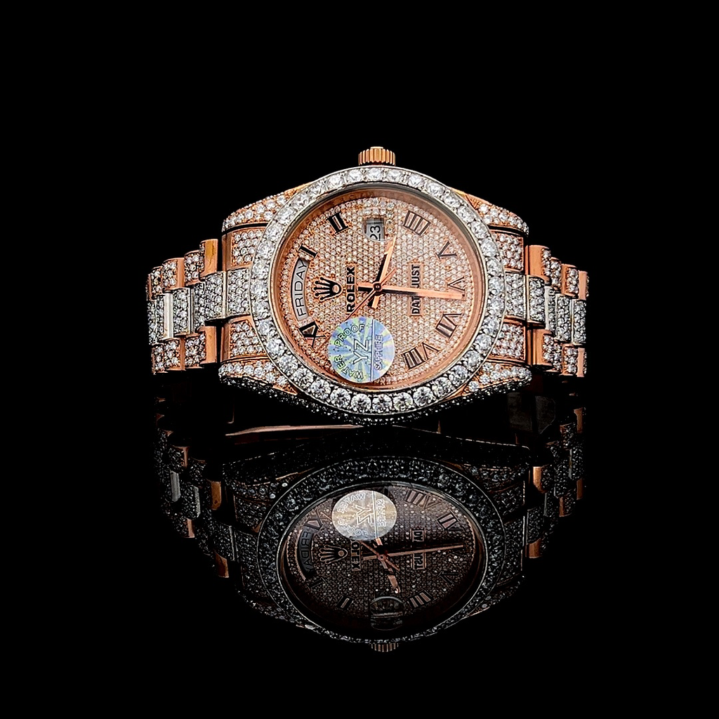 Rolex Daydate Dual Tone VVS Lab Diamonds