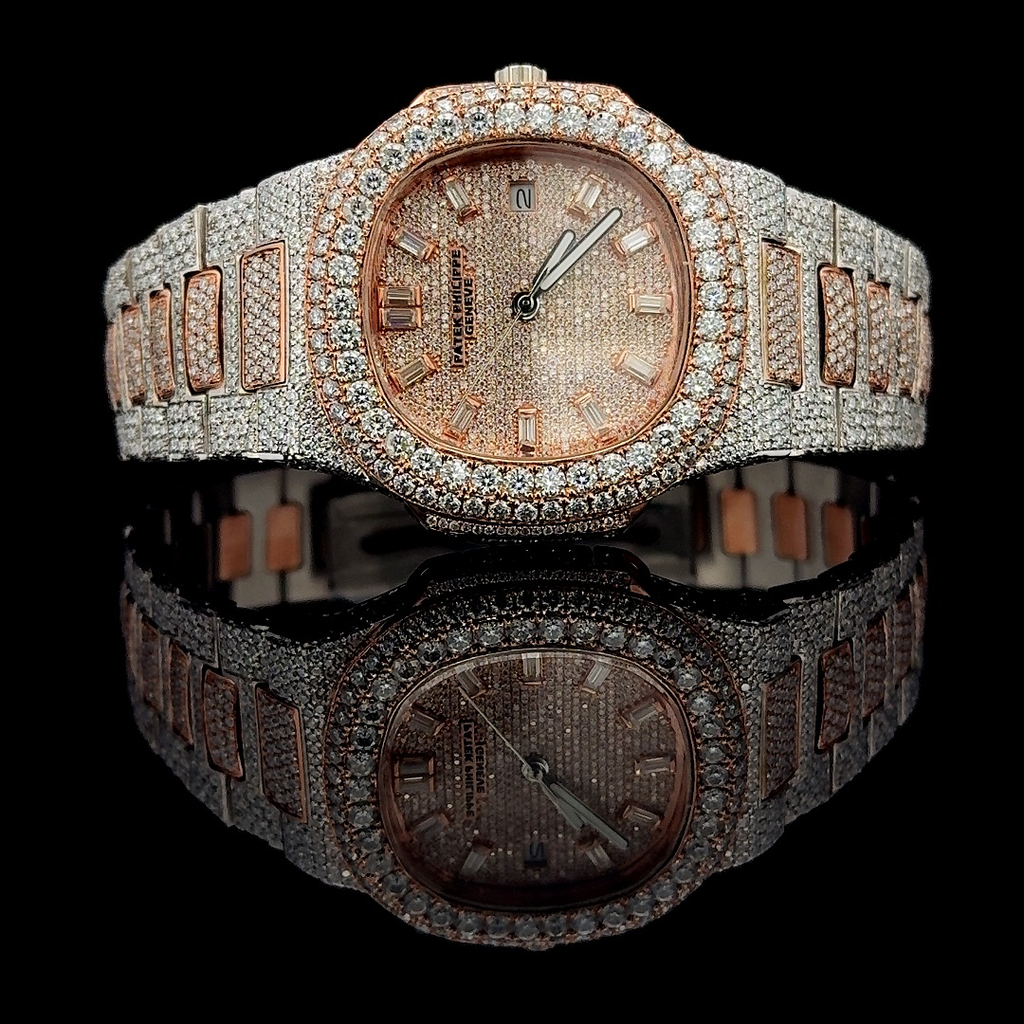 Patek Philippe Nautilus VVS Lab diamonds