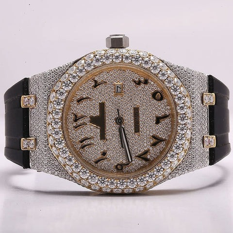 Audemars Piguet Royal Oak Rubber Strap VVS Lab Diamonds