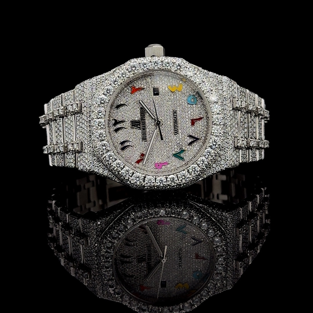 Audemars Piguet Royal Oak Arabic Dial VVS Moissanite