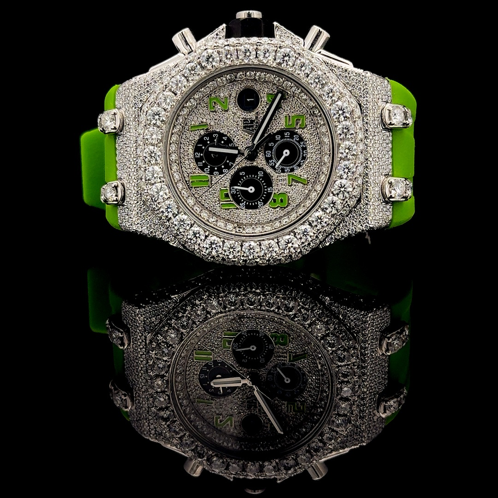 Audemars Piguet Offshore Rubber Strap VVS Moissanite