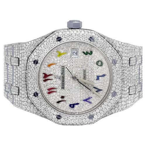 Audemars Piguet Royal Oak Arabic Dial VVS Lab Diamonds