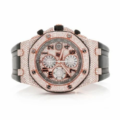 Audemars Piguet Offshore Rubber Strap VVS Moissanite