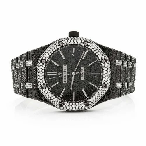 Audemars Piguet Royal Oak Black/White VVS Moissanite