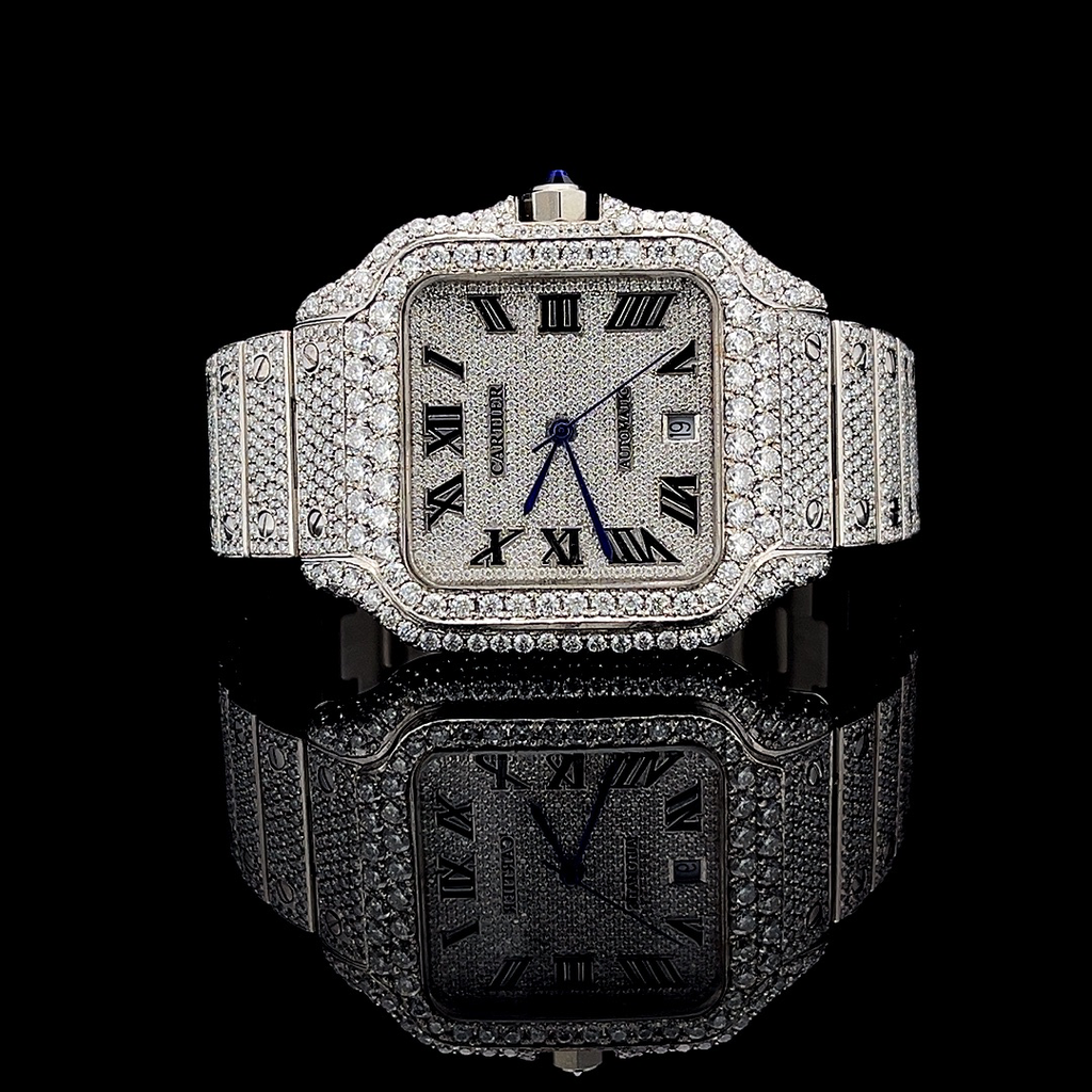 Cartier Santos VVS Moissanite
