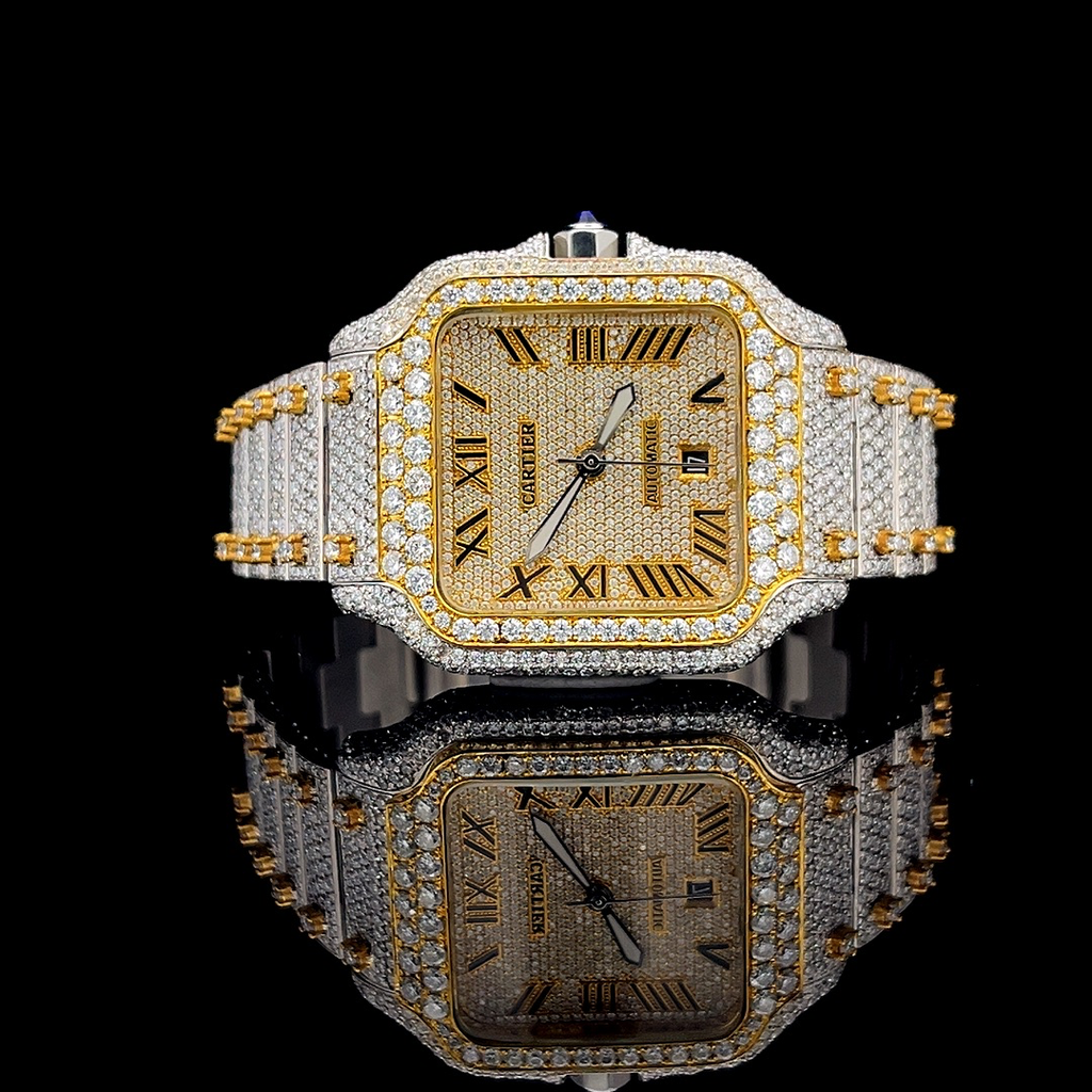 Cartier Santos VVS Lab Diamonds