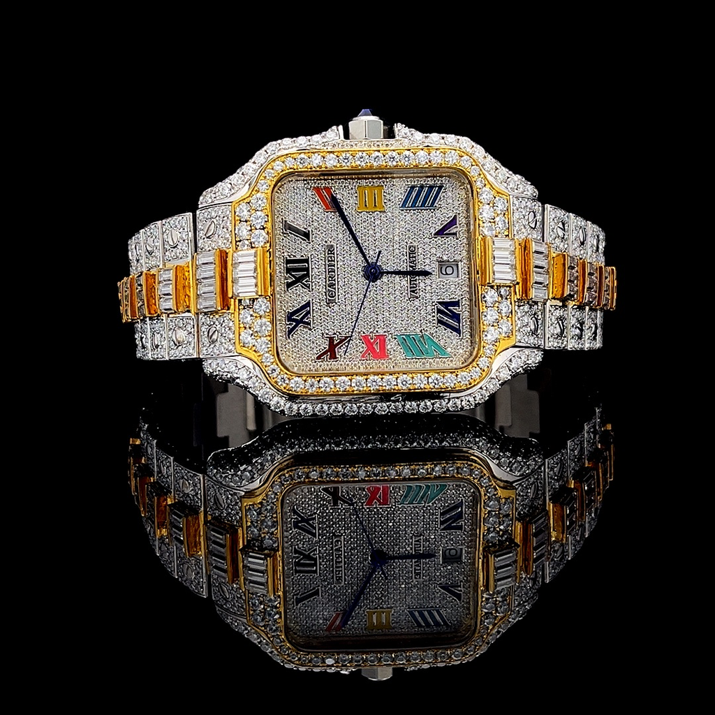 Cartier Santos VVS Lab Diamonds