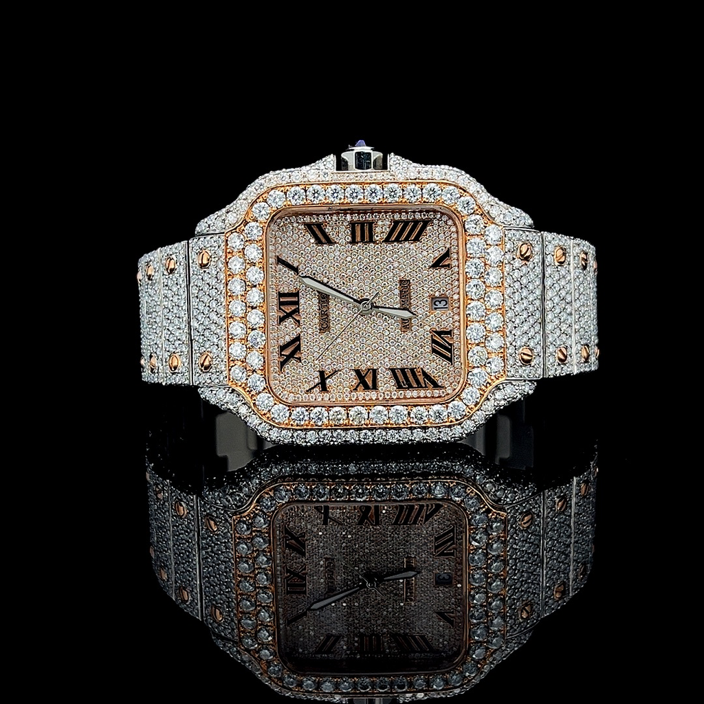 Cartier Santos VVS Moissanite