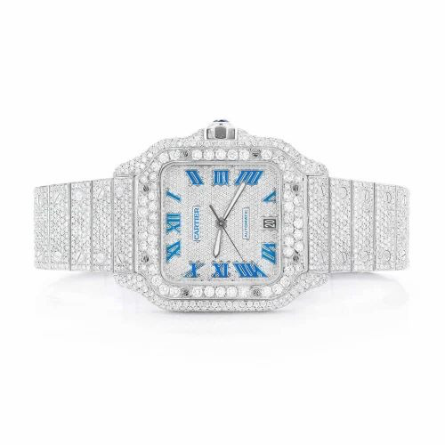 Cartier Santos VVS Lab Diamonds