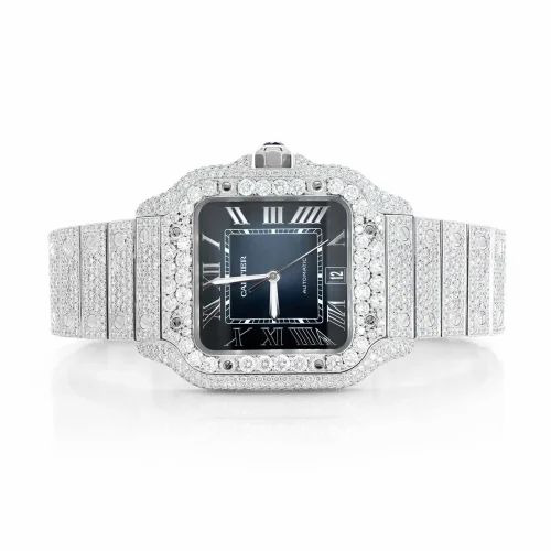 Cartier Santos VVS Moissanite