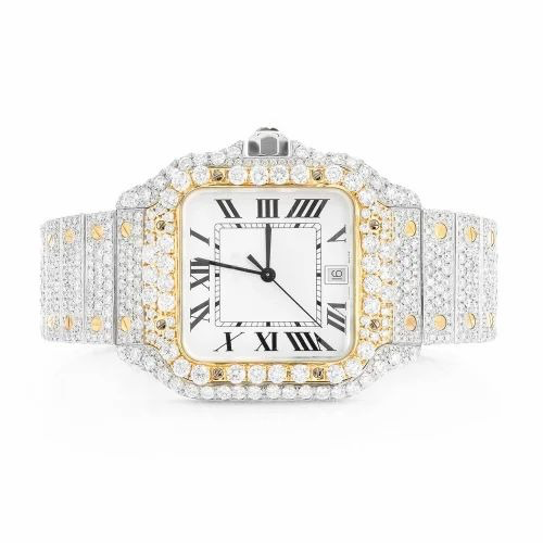 Cartier Santos VVS Lab Diamonds